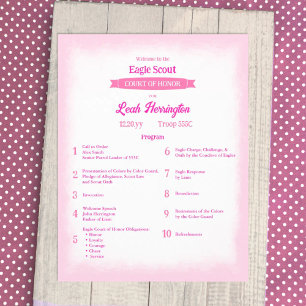 Flyer Programa do Tribunal de Honra da Águia Rosa e Mage