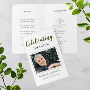Flyer Programa Elegante de Comemoração Verde da Vida