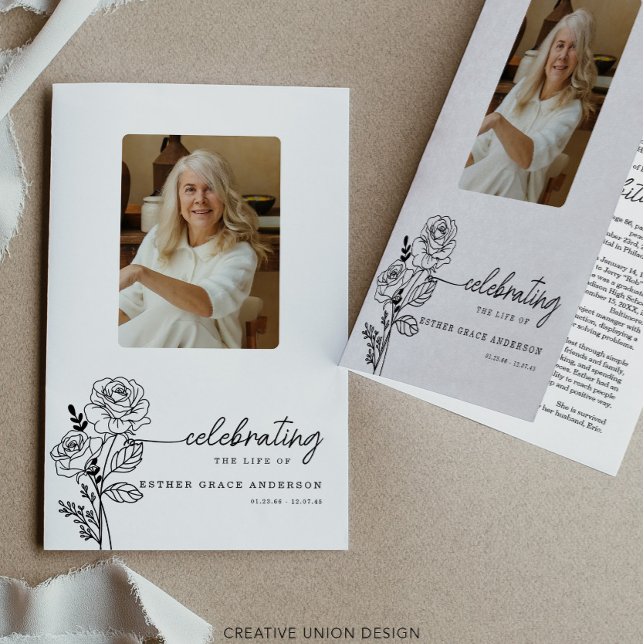 Flyer Programa Funeral de Flor do Mês de Nascimento de J (Criador carregado)