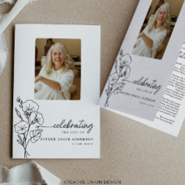 Flyer Programa Funeral de Flor do Mês de Nascimento de S