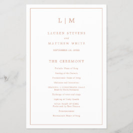 Flyer Programa Simples de Casamento de Orçamento Dourado