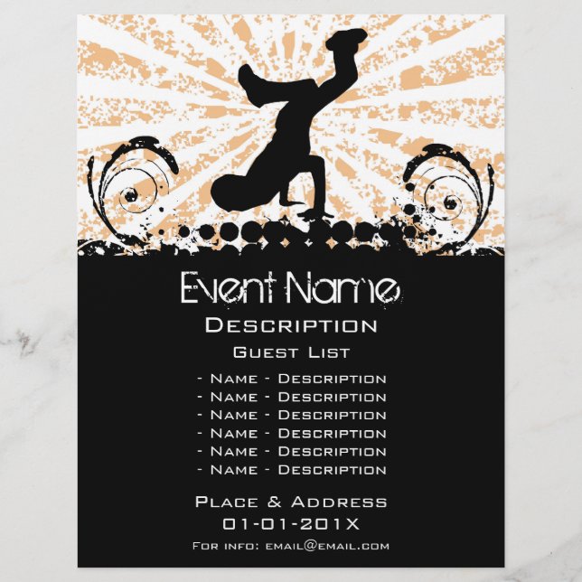 Flyer Promoção de Evento de Break Dance (Frente)
