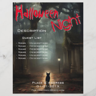 Flyer Promoção de eventos do Halloween