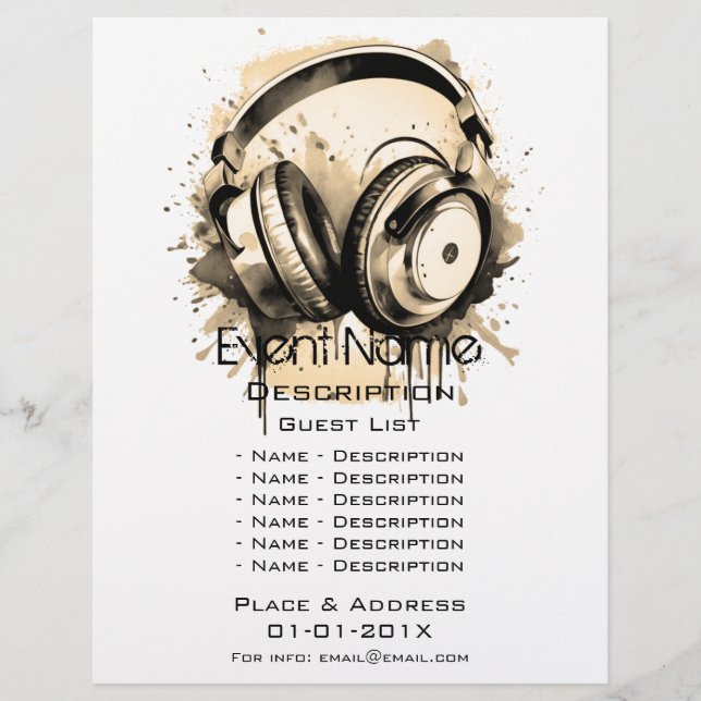 Flyer Promoção de eventos musicais (Frente)