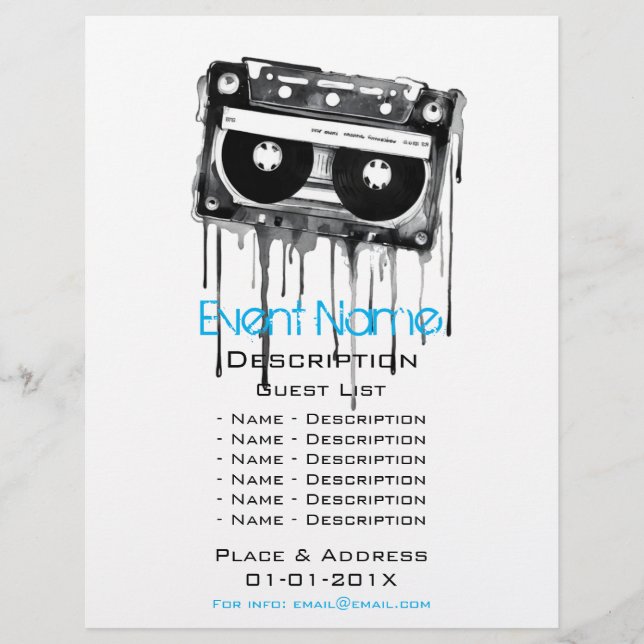 Flyer Promoção de eventos musicais (Frente)