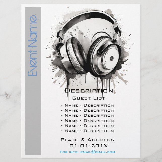Flyer Promoção de eventos musicais (Frente)