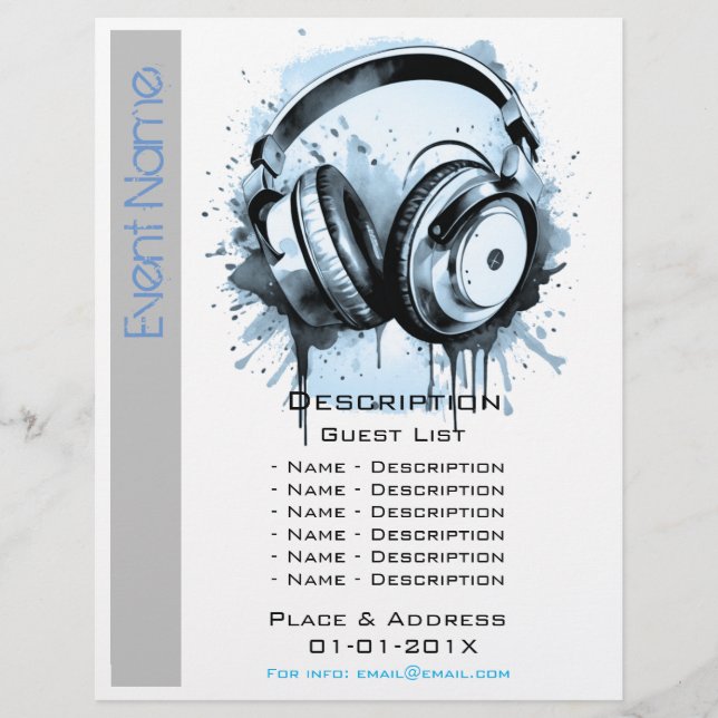 Flyer Promoção de eventos musicais (Frente)