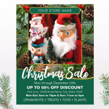 Promoção de Natal Personalizada Foto Verde Negócio