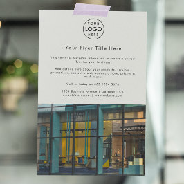 Flyer Promoção de negócios | Logotipo Fotográfico da Cin