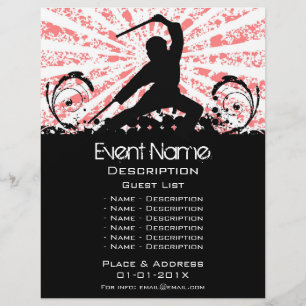 Flyer Promoção do evento das artes marciais