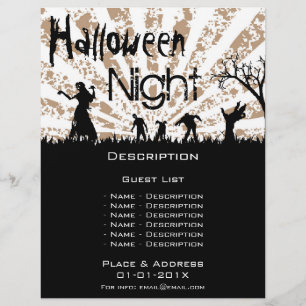 Flyer Promoção do Evento de Halloween