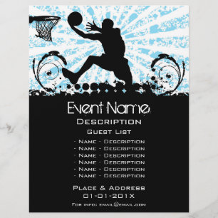 Flyer Promoção do evento do basquetebol