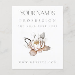 FLYER : PROMOÇÃO EMPRESARIAL : LOTUS BRANCO