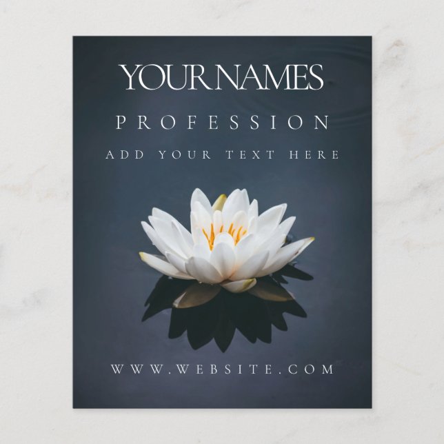 FLYER : PROMOÇÃO EMPRESARIAL : LOTUS NA ÁGUA (Frente)