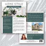 Flyer Promocional da Newsletter Imobiliária Marcha<br><div class="desc">🏡 Esta newsletter sobre marketing imobiliários do HOME STYLE aumentará sua conscientização sobre a marca e gerará novas pistas. A design moderna irá chamar a atenção de seus clientes potenciais e avisá-los que você é o agente imobiliário amistoso e conhecedor. 📝 O modelo é fácil de editar usando o formulário...</div>