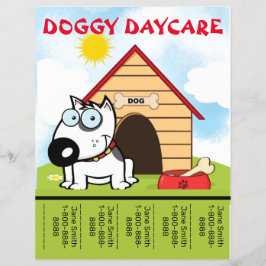 Flyer Promocional de Cartoon Doggy Daycare