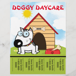 Flyer Promocional de Cartoon Doggy Daycare