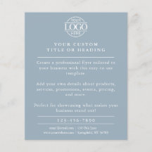 Promocional de logotipo de negócios azul empoeirad