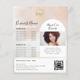 Flyer Promocional de pintura de Abstrato Watercolor Femi