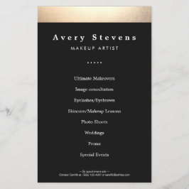 Flyer Promocional de Salão da Bela Dourada e Negra