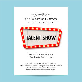 Flyer Promocional do Talent Show / Variety Show