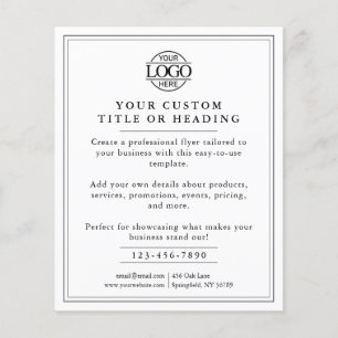 Flyer Promocional Elegante de logotipo para empresas pre