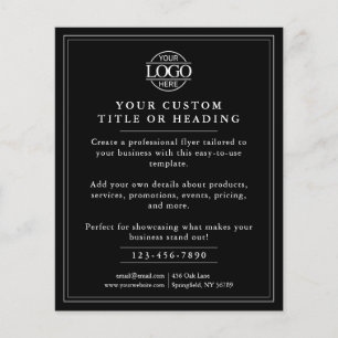 Flyer Promocional Elegante de logotipo para empresas pre