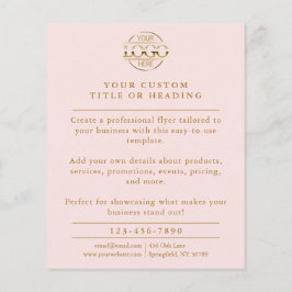 Flyer Promocional Elegante para logotipos empresariais c