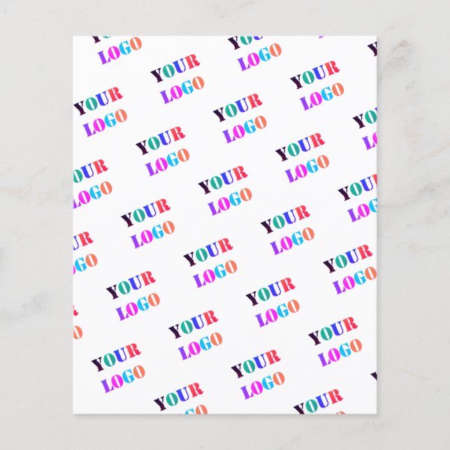 Flyer Promocional personalizado de fotos de logotipo mod (Frente)