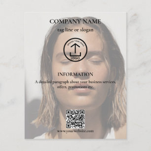 Flyer Promocional Skincare Logotipo comercial Foto de có