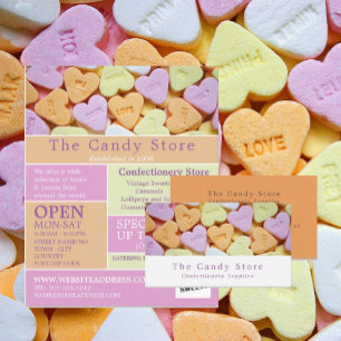 Flyer Propaganda de Heart Candy, Material de Confecção