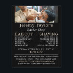 Flyer Propaganda em Fecho Próximo, Publicidade de Barbei<br><div class="desc">Perto,  Barbeiros Anunciantes Masculinos Pela Loja de Cartão de visita.</div>
