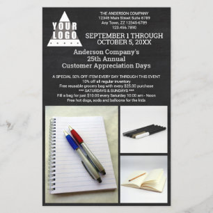 Flyer Propaganda moderna chique de 3 fotos do quadro do