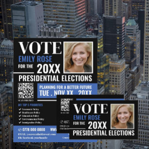 Flyer Publicidade de Campaiger Político Estiço