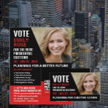 Flyer Publicidade de Campaiger Político Moderno Estique<br><div class="desc">Estique o folheto publicitário da campanha política moderna pela Loja de Cartão de visita.</div>