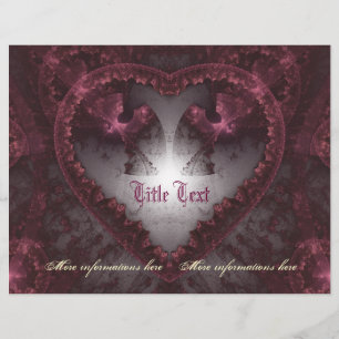 Flyer Purple Gothic Heart 001