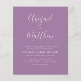Flyer Púrpura Púrpura Simples Voo de Convite