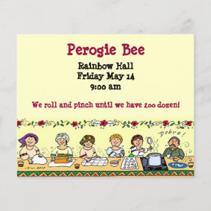 Flyer Pyrohy Perogie Varenyky Pierogie Ucraniano