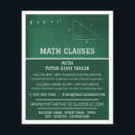 Flyer Quadro Matemático, Anúncio de Classes de Matemátic<br><div class="desc">Quadro Matemático,  Folhetos Publicitários De Classes De Matemática Por Loja De Cartão de visita.</div>