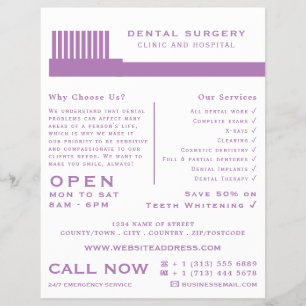 Flyer Qualquer escova de dentes colorida, odontologia, d