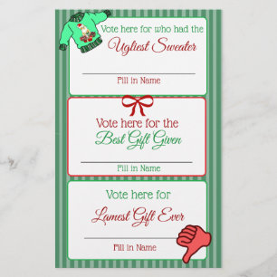 Flyer Quatro Jogos de Natal Engraçados