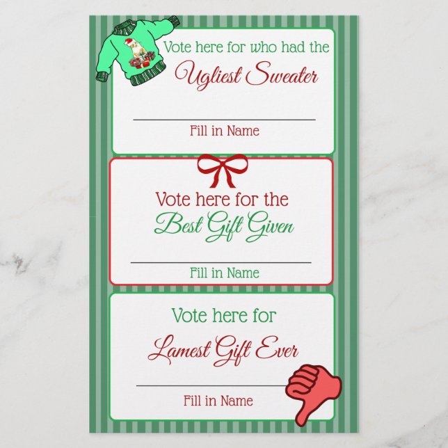 Flyer Quatro Jogos de Natal Engraçados (Frente)