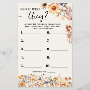Flyer Queda de flores silvestres Onde eles estavam com o