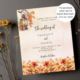 Flyer Queda de laranja queimada convite para casamento d