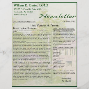 Flyer Queda do boletim de notícias