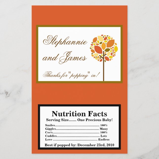 Flyer Queda Moderna da Árvore de outono de Microwave Pop (Frente)