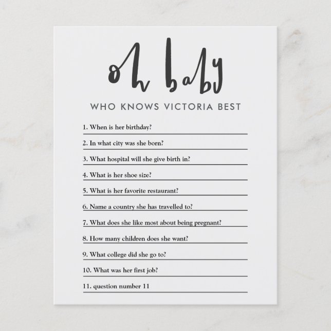 Flyer Querida, chá de fraldas de festa (Frente)