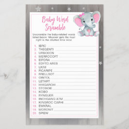 Flyer Rapariga Elephcent Stars Jogo de Palavras