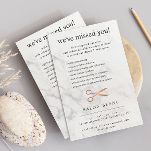 Flyer Reabertura comercial do Salão de Cabelo Dourado da