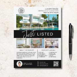 Flyer Real Estate House for Sale Logo QR